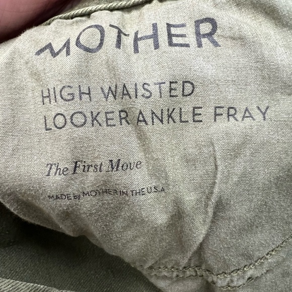 MOTHER High Waisted Looker Ankle Fray The First Move Pants- 27 - Picture 14 of 14